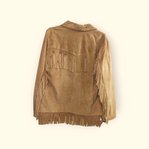 Vintage Leather Fringe Jacket - Picture 2 of 12